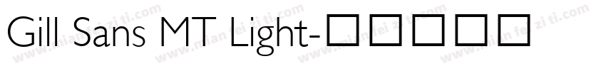 Gill Sans MT Light字体转换